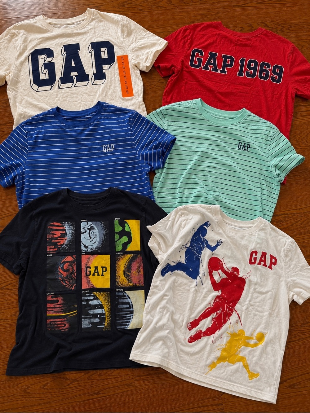 6 - GAP Kids Boys Bundle of Tees. Sz XL (12)